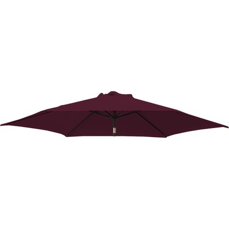 Greenbay Replacement Fabric Garden Parasol Canopy Cover for 2.7m 8 Arm Parasol - Wine (1/2)