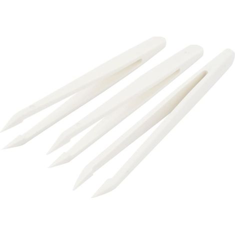 3 Handwerkzeuge Stücke 12CM Länge Plastik Hitzebeständig Anti-statische Industrie-Pinzetten Pinze...