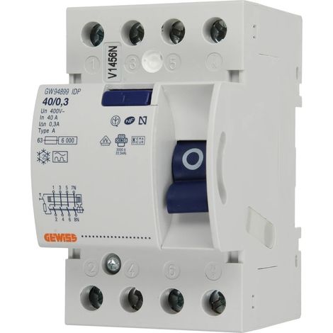 Interrupteur différentiel 40A 0,3A