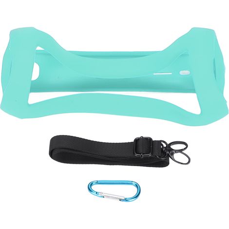 Étui en silicone pour Flip5, protection avec haut-parleur, sangle d'épaule et mousqueton, vert menthe (1/5)