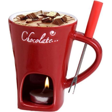 Tasse À Fondue - Céramique - 200 Ml - Pour Chocolat - Lot De 1 (1/4)