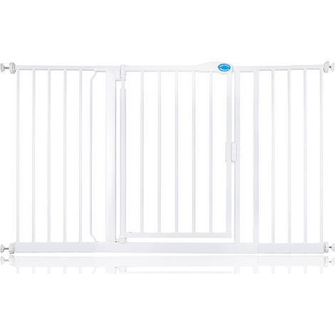 Bettacare Auto Close Stair Gate, 139.8cm - 146.8cm, White, Pressure Fit Safety Gate, Baby Gate