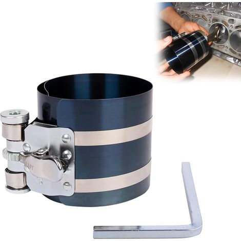 Outil D'installation De Segment De Piston De Voiture, Installateur D'outil de Compresseur de Segment de Piston de Moteur 50-/125mm 3 Pouces à cliquet (1/5)