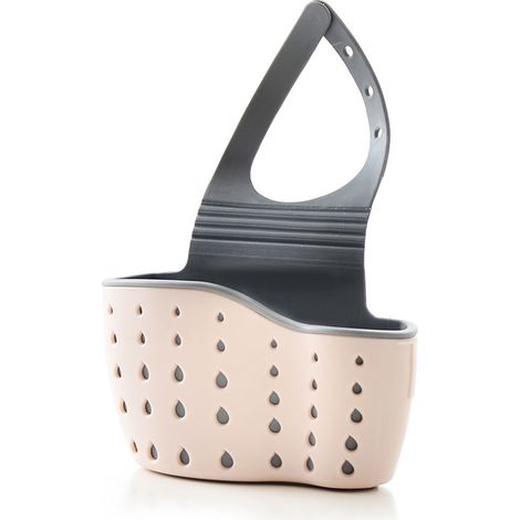 Étagère d'évier, porte-éponge, porte-égouttoir, panier suspendu double à ventouse, accessoires d'évier de cuisine (1/5)