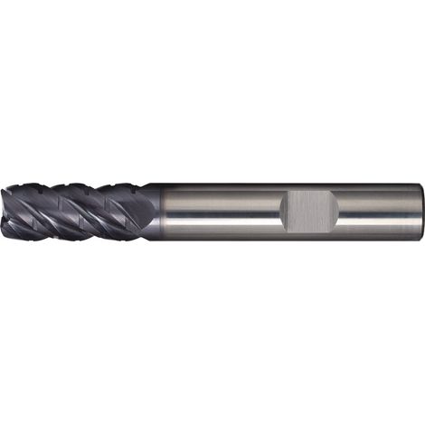Schaftfräser DIN 6527L Typ NF-UNI D.12mm VHM TiAlN 45Grad HB Z.4 lang TECWERK