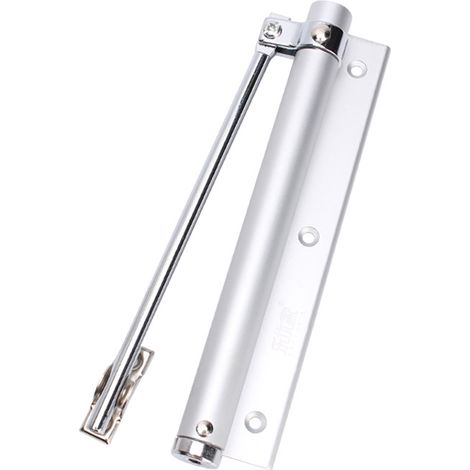 Cierrapuertas de resorte de aleación de aluminio, cierrapuertas doméstico ajustable, 40 kg (1 unidad) (1/5)