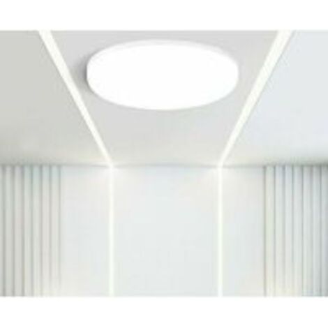 Plafonnier Plafonnier LED panneau plat 20W, spot LED lumière du jour montage en surface plafonnier pour chambre salon couloir cuisine, lumière blanche neutre.