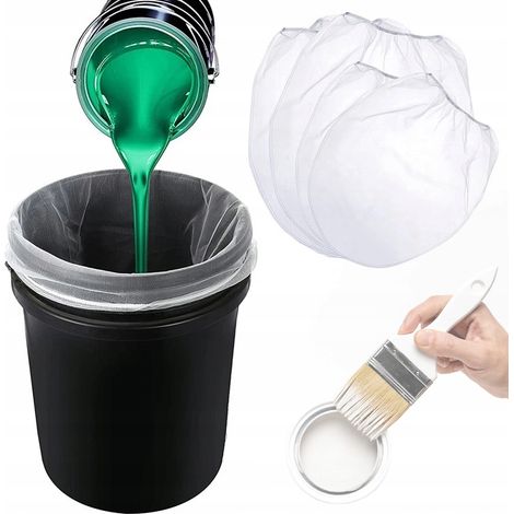 Set Sacchi Filtro per Vernice Rosfix – Riutilizzabili, 20L (50x54cm) e 10L (38x42cm)  Maglia 100  Uso Universale per Pistole e Aggregati (1/5)