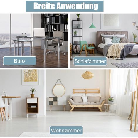 Lit d'appoint pliant avec matelas bleu 190 x 80 x 33 cm, cadre en acier anticorrosion et 4 roulettes, pour chambre d'amis (1/5)