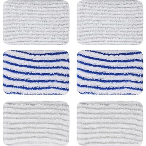 Set di 6 panni per la pulizia e il vapore, accessori per la pulizia e il vapore, panno per Rowenta Clean & Steam ZR850002 ZR005801 ZR005804 (grigio e blu) (1/5)