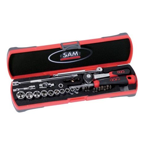 COFFRET 33 OUTILS 1-4'' - SAM OUTILLAGE