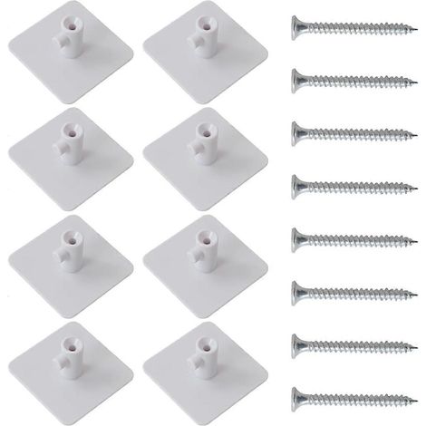 Supports accessoires robot pâtissier Homesweet (lot de 8) compatibles KitchenAid (crochets batteurs, crochets à pâte) - Blanc (1/5)