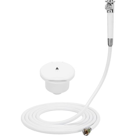 Pommeau de douche encastré, Mini bateau portable, pulvérisateur en PVC en acier inoxydable 316 pressé à la main pour camping-car, yacht, camping-car, tuyau d'eau de 4M/ 13,1 pieds