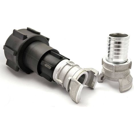 Raccord S60x6 - symétrique Guillemin à verrou DN25 et demi raccord avec douille annelée 30mm (1/3)