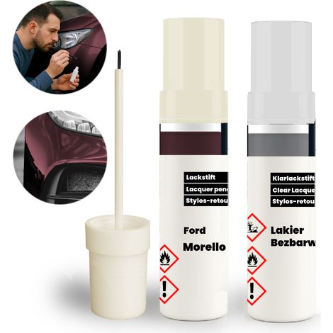 Kit ritocco Ford Morello 2 in 1: vernice di base + trasparente con pennello (1/5)