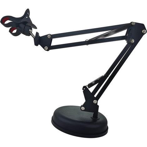 Support de téléphone flexible, universel et rétractable, résistant à la rouille, pour bureau, en métal. (1/5)