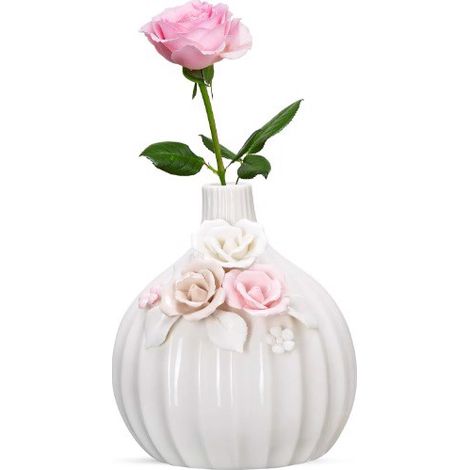 Keramikvase mit Verzierungen, 18 cm