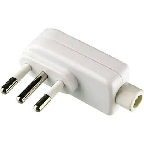 spina elettrica piatta per prolunga elettrica bianco 10A