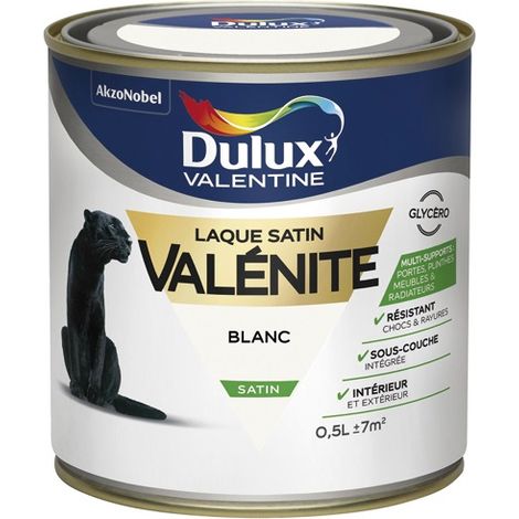 Laca Valenite Satinada 0.5l Blanco - Dulux Valentine