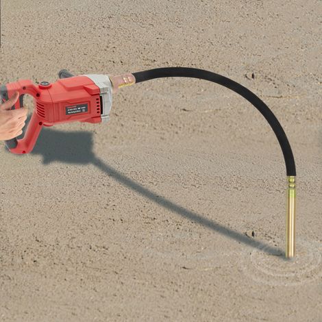 Vibratore elettrico per calcestruzzo da 1100 W con albero da 2 m, utensili per calcestruzzo, 220 V 60 Hz, rosso