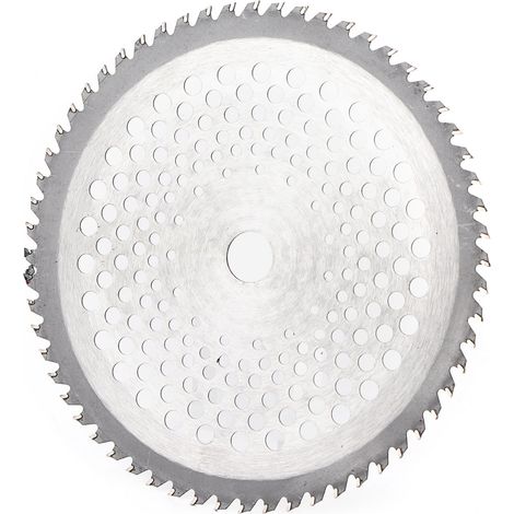 Disque à lame de scie circulaire à 60 dents pour débroussailleuses et coupe-bordures de jardin, 255 x 25,4 x 60 dents