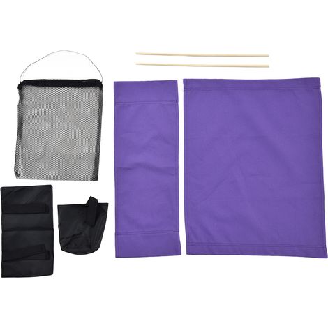 Housse de remplacement pour chaise de directeur, housse de protection en toile avec sac de rangement, violet (1/5)