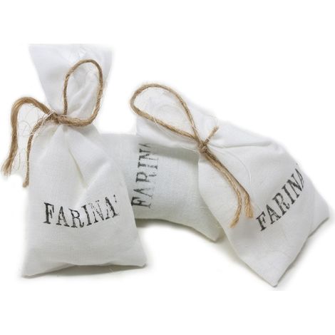 Set 3 Sacchi di Farina in Tessuto Miniature per Presepe 10103