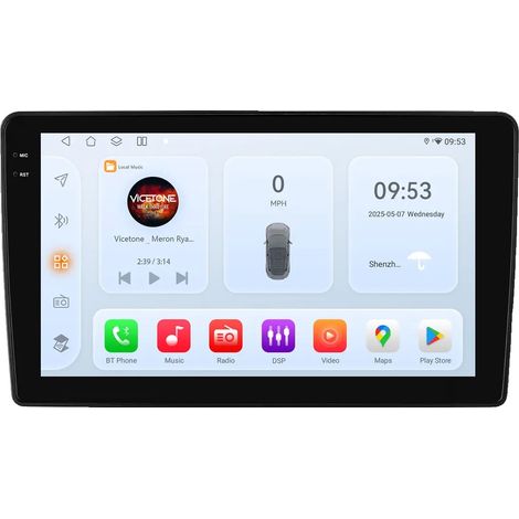 Système audio de voiture, interface à écran tactile, intégration smartphone, compatible avec Skoda Octavia Golf 5 6 Touran Passat B6 Polo Jetta, QS8 8 128G (1/2)