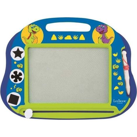 Magnetic Slate for Kids - LEXIBOOK - Dinosaur - Multicolored - Erasable - With Magnetic Stamps (1/3)