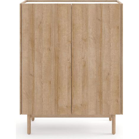 Armadio: 2 ante, 3 ripiani, Rovere Riviera, 97 x 122 x 37 cm (1/5)