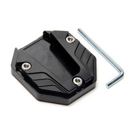 (Noir)Trépied latéral universel pour moto, extenseur de tarte, plaque d'almohadilla de tarte, support de pierre modifié maxpower (1/4)