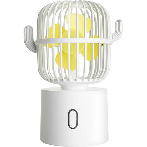Ventilateur de bureau, mini ventilateur puissant, petit ventilateur personnel portable, 3 vitesses, USB, pour enfants, filles, femmes, hommes, maison, bureau, extérieur-AquaForge (1/5)