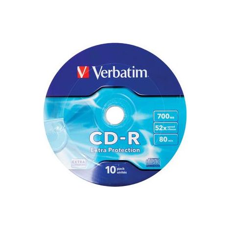 CD-R Verbatim de 700 MB con envoltorio de protección adicional (10 unidades) (1/3)