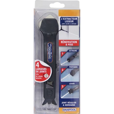 Couteau à enduire 23.2cm – Lisseur de joints pour silicone et acrylique – Pour joints sur ciment – Poids léger 0.088kg – Smartool (1/9)