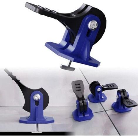 Assortiment d'outils pour carrelage, kit de nivellement de carrelage, 50 pièces - Bleu (1/4)