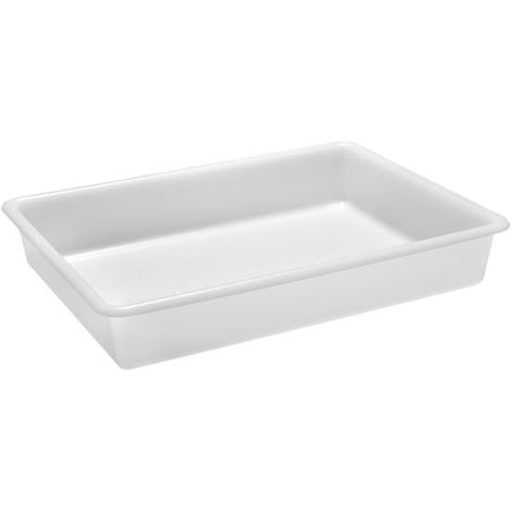 Bac Plat - 545X400XH86 mm - Blanc - Matériel CHR Pro