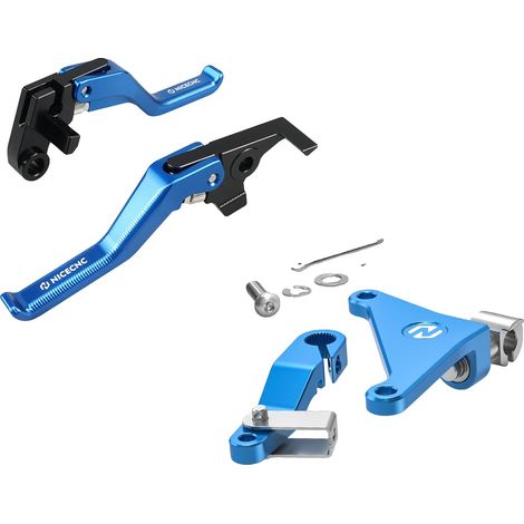 Maneta de freno y embrague, aleación de aluminio anodizado, rendimiento ajustable, A-BU (1/2)