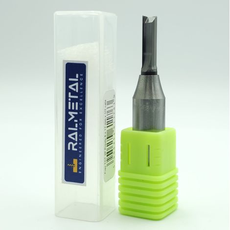 Fresa recta para madera TCT 2P de 6 x 17 mm x 1/2 pulgada (1/5)
