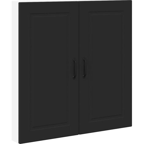Meuble mural de cuisine,Armoire de cuisine Noir 80 x 31 x 80 cm Bois d'ingénierie CFW83697 (1/5)