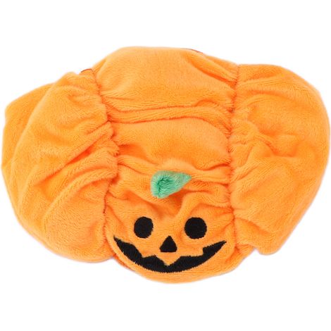 Chapeau citrouille d'Halloween pour animaux de compagnie, doux et ajustable, pour chats, chiens et lapins. (1/5)