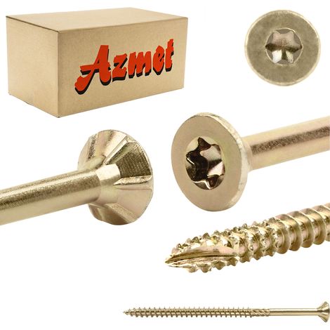 Vis à bois torx 5x90 - 200 pièces - Conception conique - Résistance optimale - Facilité d'utilisation (1/5)