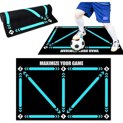 Tapis d'entraînement de football pour tous les niveaux, équipements antidérapants et silencieux pour tous les âges, afin d'améliorer la vitesse, la force et la coordination. (1/5)