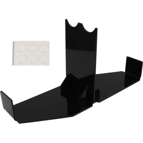 Schwarze Acryl-Wandhalterung für Lichtschwerter, rutschfester Tischständer für Zauberstab und Dolch, Sammlerregal mit rutschfesten Pads (1/5)