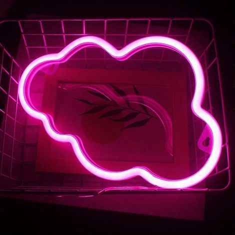 Lumières néon compatibles avec les enseignes lumineuses néon pour chambre à coucher, enseigne murale LED néon nuage, lampe néon compatible avec les enfants, la maison, le restaurant, la décoration mur (1/5)