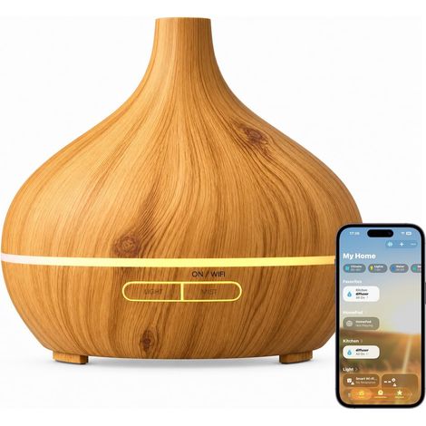 Meross MOD150 Vernetzter ätherischer Öldiffusor, WLAN-Luftbefeuchter mit App-Steuerung und Sprachbefehlen, kompatibel mit Apple Home, Alexa und Google Home, BPA-frei (1/5)