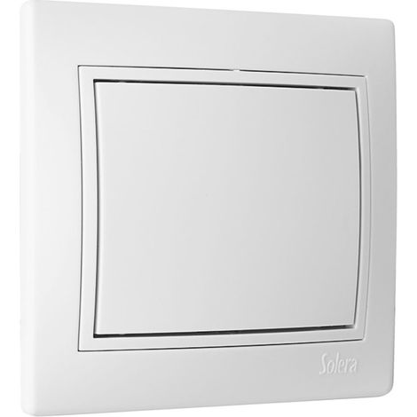 Einbau-Blindabdeckung, weiß, 83x81x10mm, komplette Mechanik E3/42964 Solera (1/2)