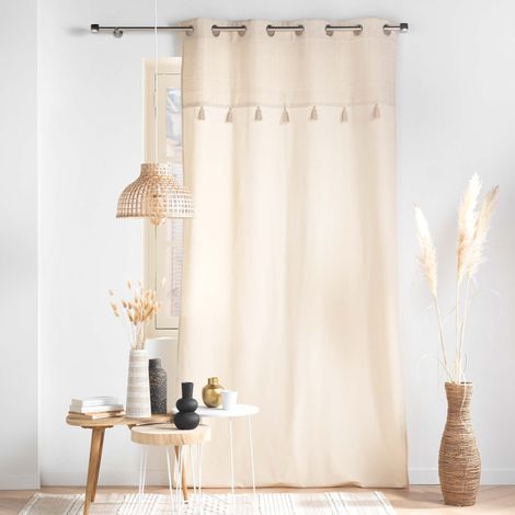 Rideau Élégance Izigold - 140 x 240 cm, Coton & Haut Métallisé (1/3)