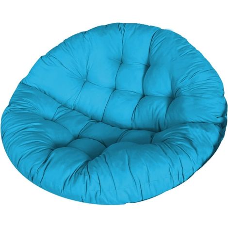 YIDOMDE Coussins de chaise d'extérieur coussin de siège rembourré siège balançoire hamac balançoire balançoire ronde siège chaise oiseau coussin de suspension pour la maison- Bleu ciel 50x50CM (1/5)