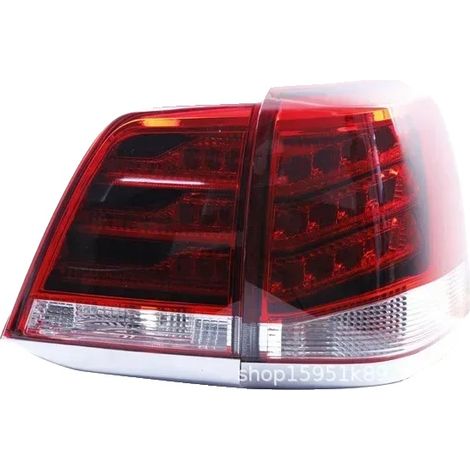 Juego de luces traseras, impermeables, instalación Plug and Play, compatibles con Toyota Land Cruiser 200 LC200 2008-2015, color rojo, 1 juego. (1/2)