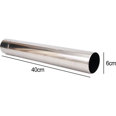 Tuyau de cheminée en acier inoxydable de 2,3 pouces pour poêle à bois de camping extérieur, chaudière, conduit d'évacuation des fumées, réchauds portables de 20/30/40 cm